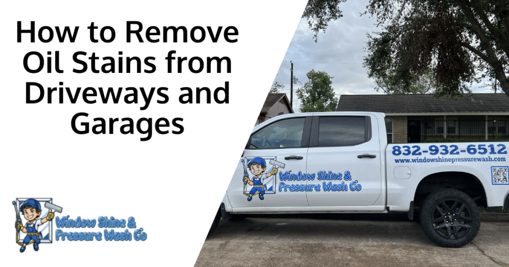 How to Remove Oil Stains from Driveways and Garages